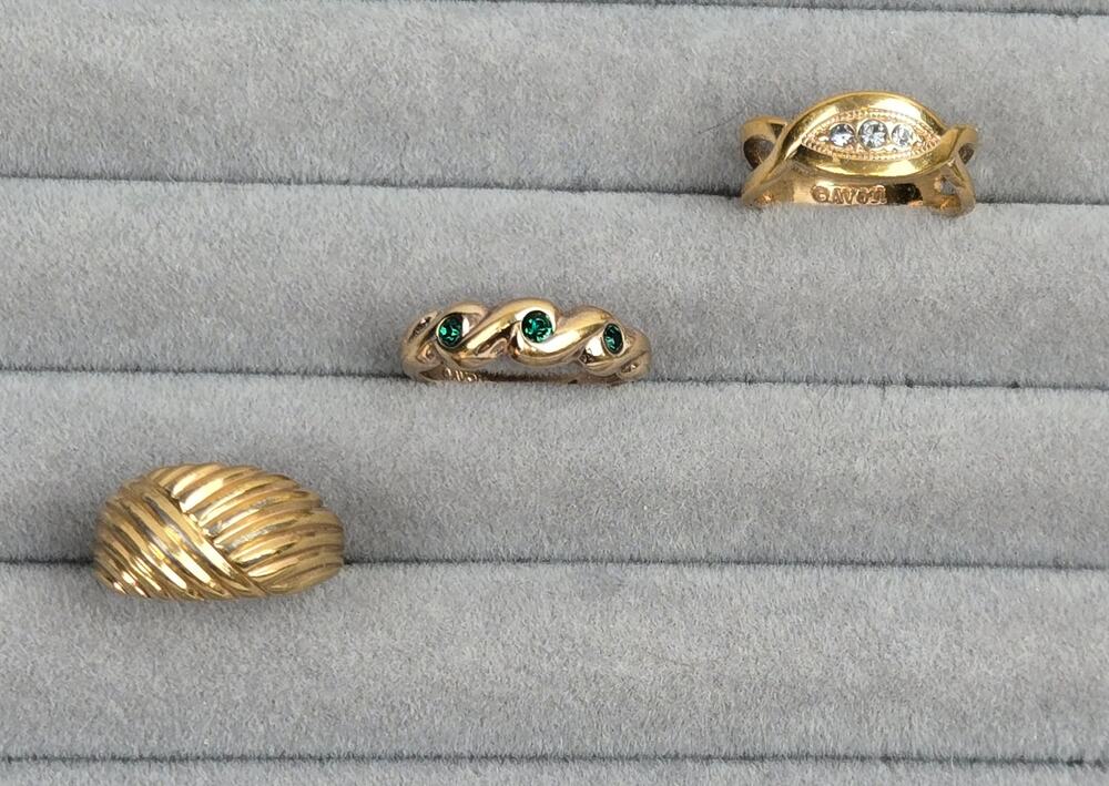 Vintage Avon Ring Bundle Size 6 1/2 ~ Avon Ring Lot Size 6.5